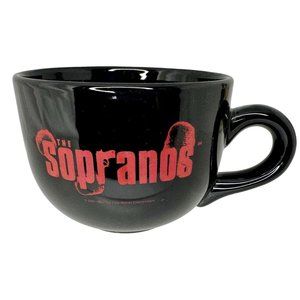 HBO Sopranos Black Coffee Mug Rare Official 2000 Original Ceramic